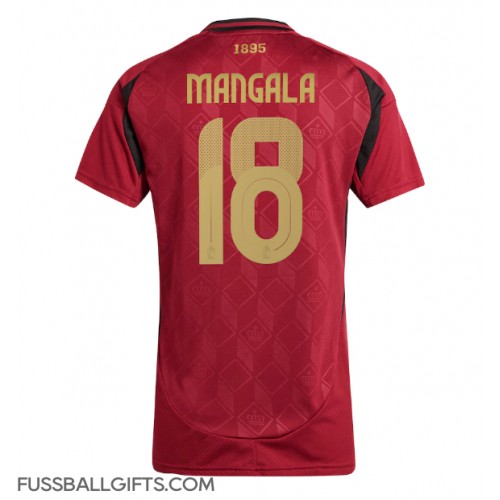 Belgien Orel Mangala #18 Fußballbekleidung Heimtrikot Damen EM 2024 Kurzarm